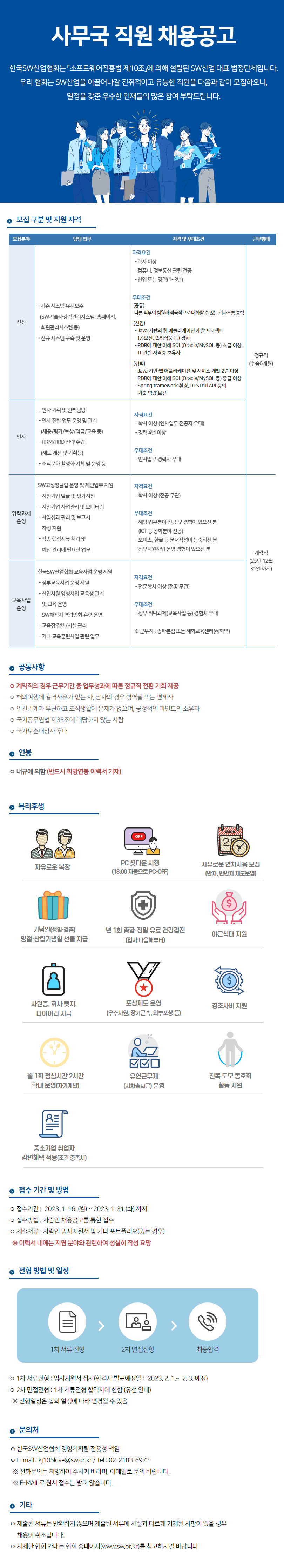 사무국 채용공고 안내